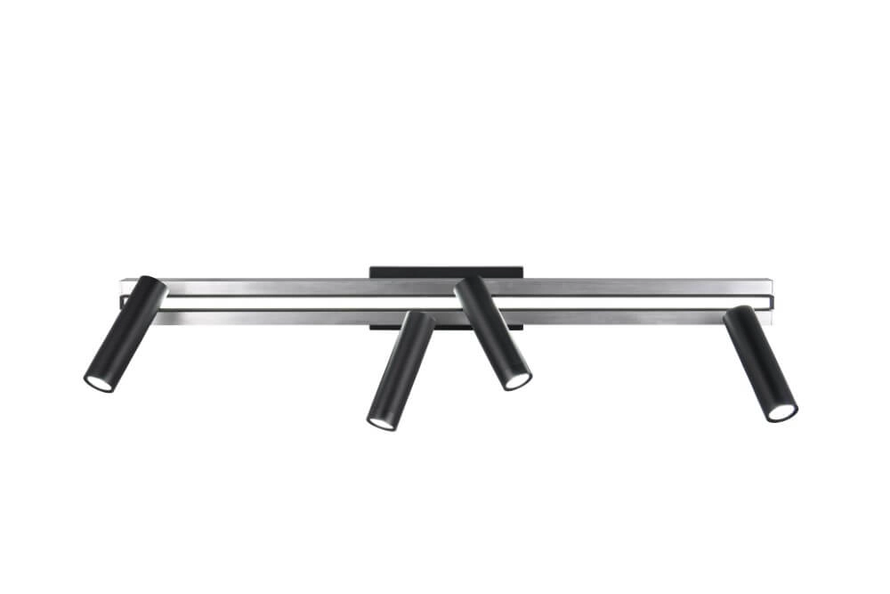 4-lichts led spot Zeno metaal met zwart Trio 4017807614619