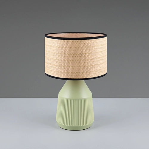 Tafellamp Formentera Ø 28cm groen Trio 4017807678130