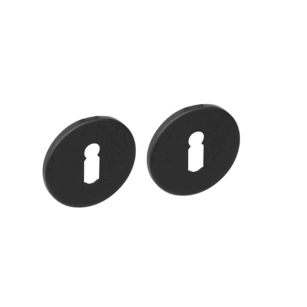 Set van 2 sleutelrozetten Tira rond zwart