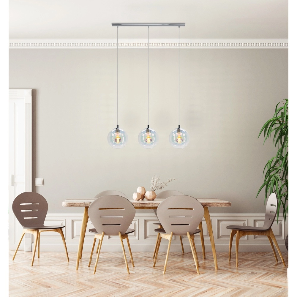 Hanglamp Ariscani 2 3-lichts chroom Eglo 9008606358090