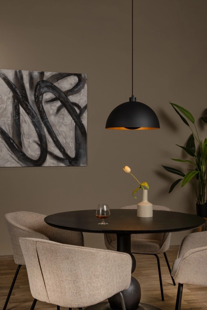 Design hanglamp Siemon zwart Lucide 5411212451743