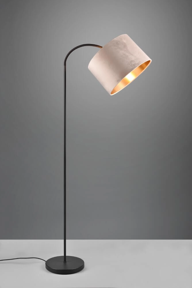 Staande vloerlamp Julieta fluwele kap Trio 4017807574159