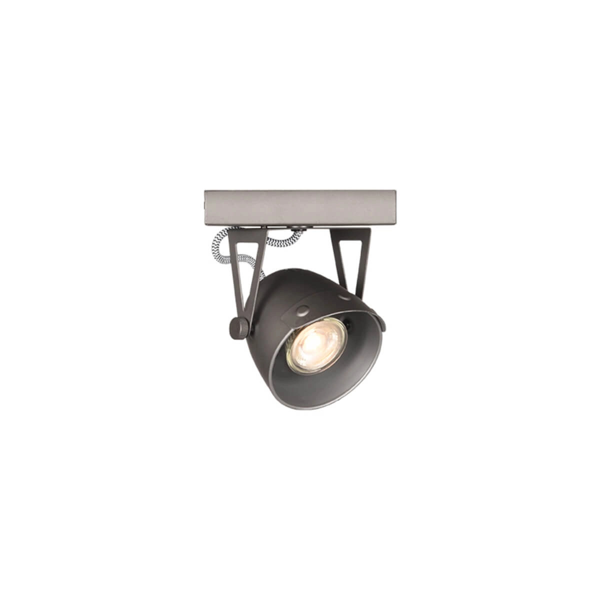 Industriële spot Cap led grijs