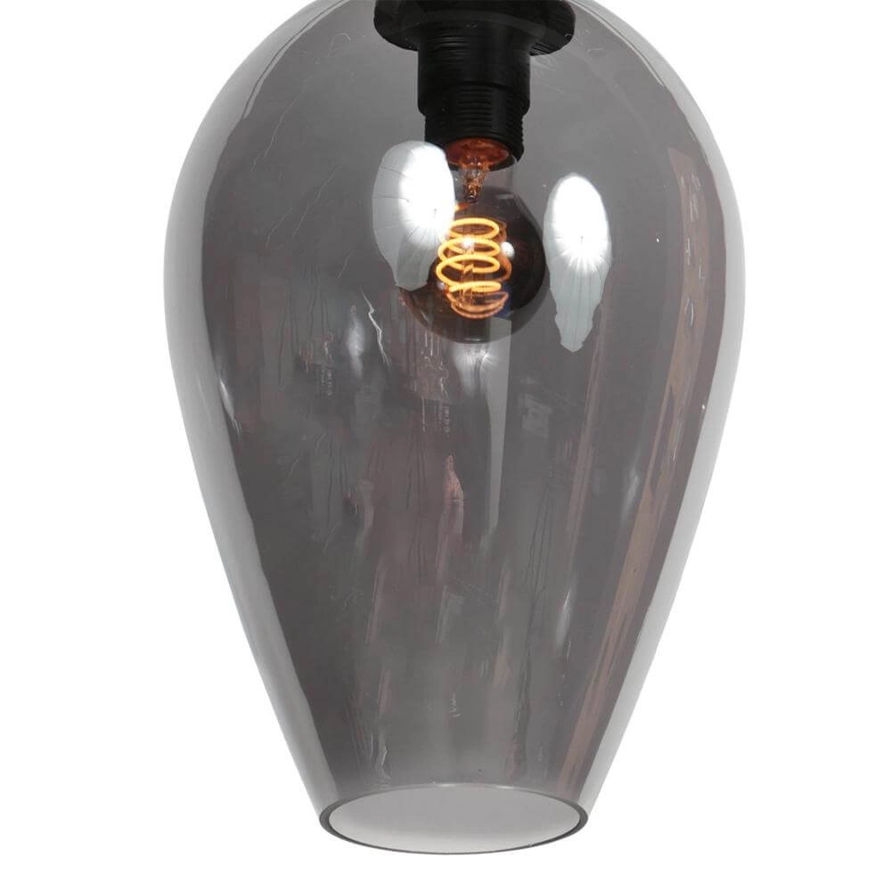 Hanglamp HaloSwap met 1 smoke glas Ø 22,5cm Steinhauer 8712746179705