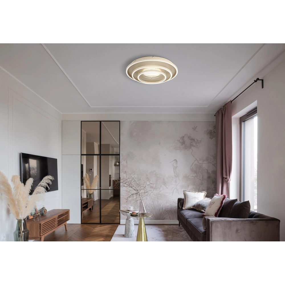 Design plafondlamp Lawanda zand bruin 51cm Globo 9007371589265