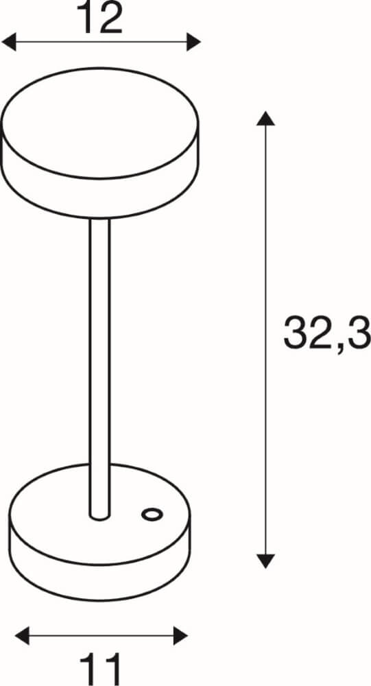 Buiten tafellamp Vinolina roest - oplaadbaar SLV 4024163276283