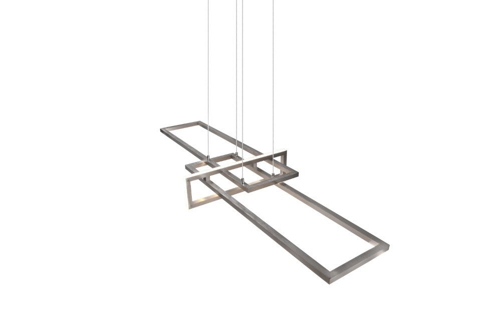 Led hanglamp Salinas 110cm metaalgrijs Trio 4017807487909