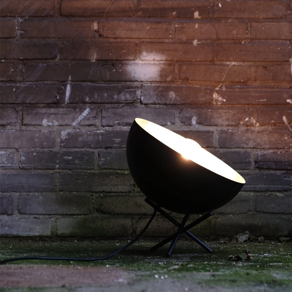 Vloer-tafellamp Industria 30 Uplighter gunmetal met zilver Masterlight 8718121141770