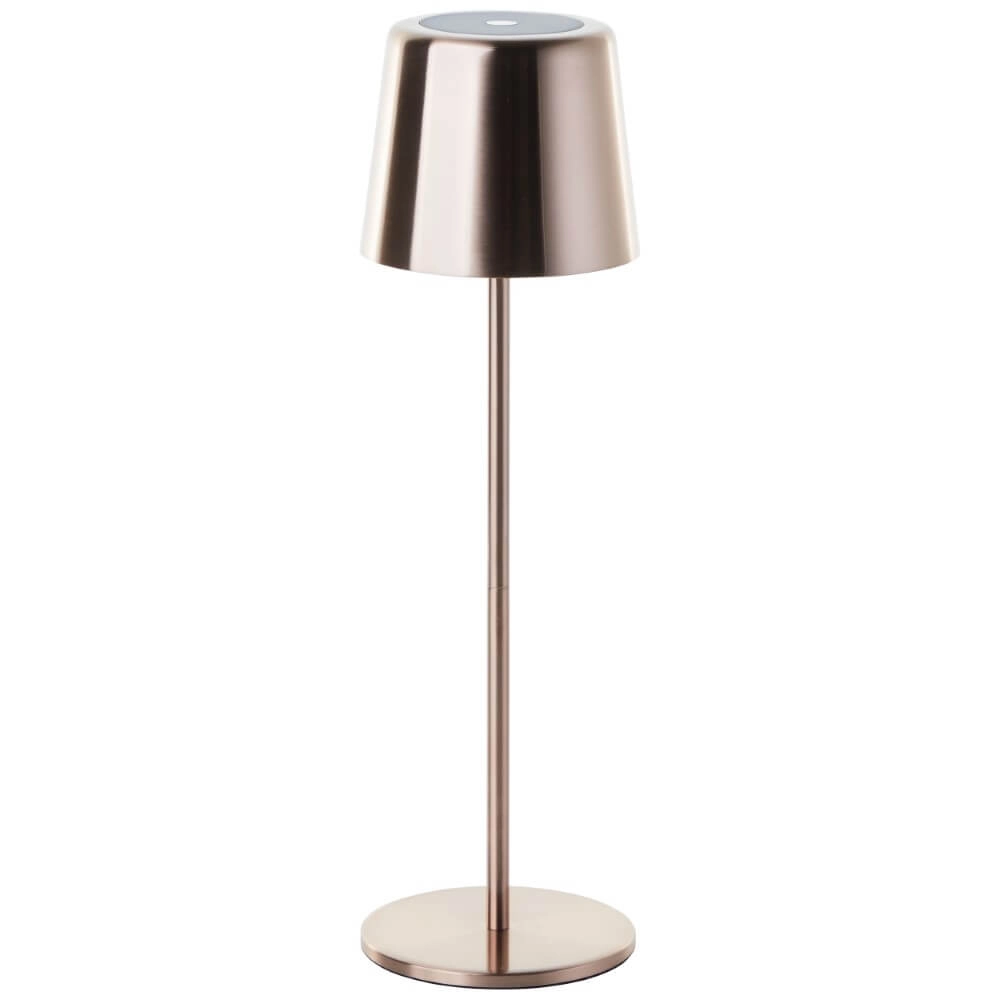 Oplaadbare tafellamp Xaana koper Brilliant 4004353441448