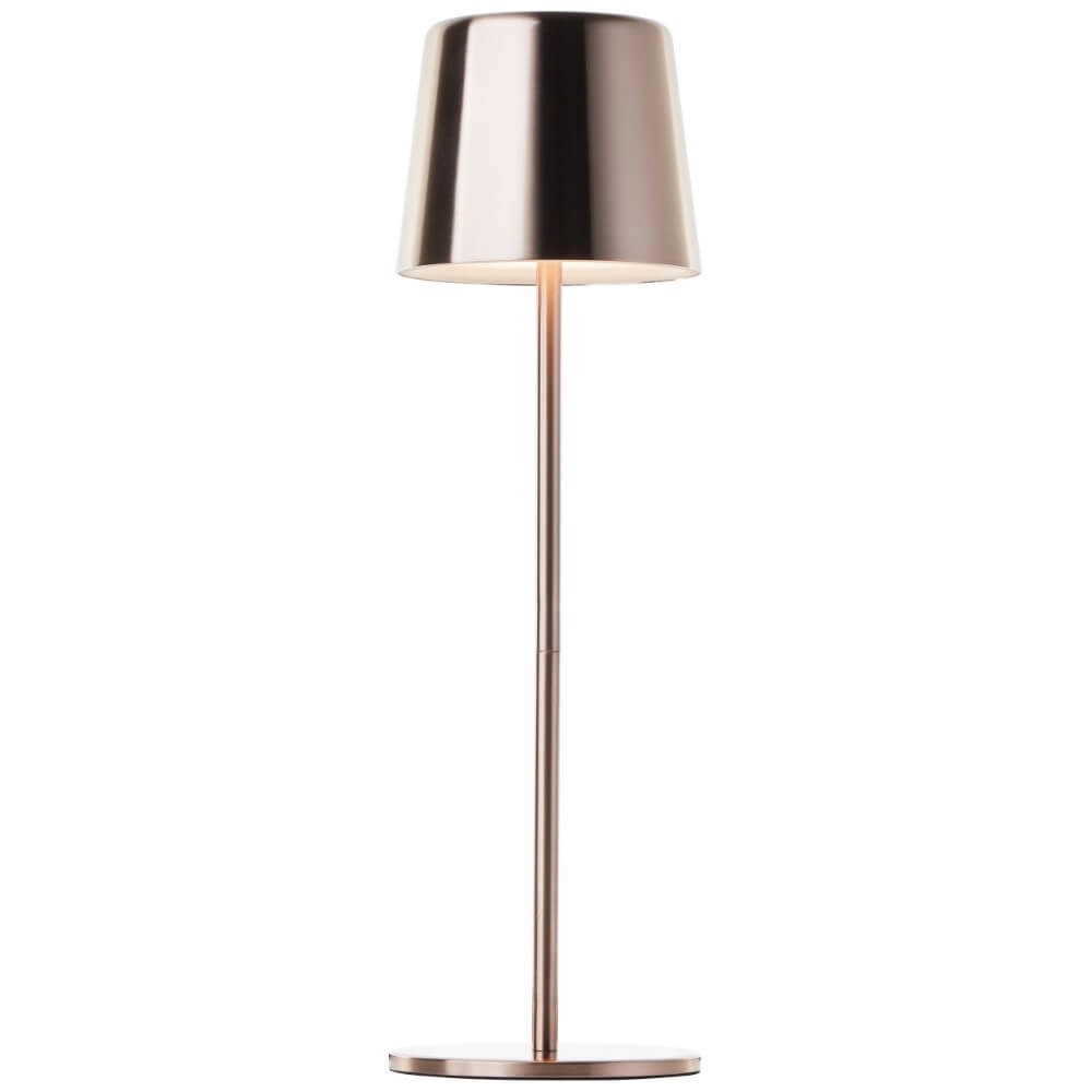 Oplaadbare tafellamp Xaana koper Brilliant 4004353441448