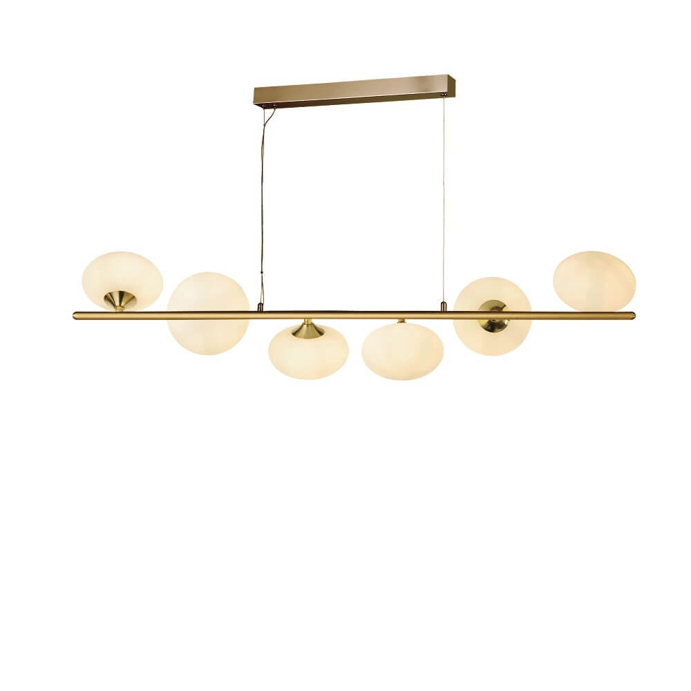 Gouden hanglamp Pebble 6-lichts Gouden hanglamp Pebble 6-lichts