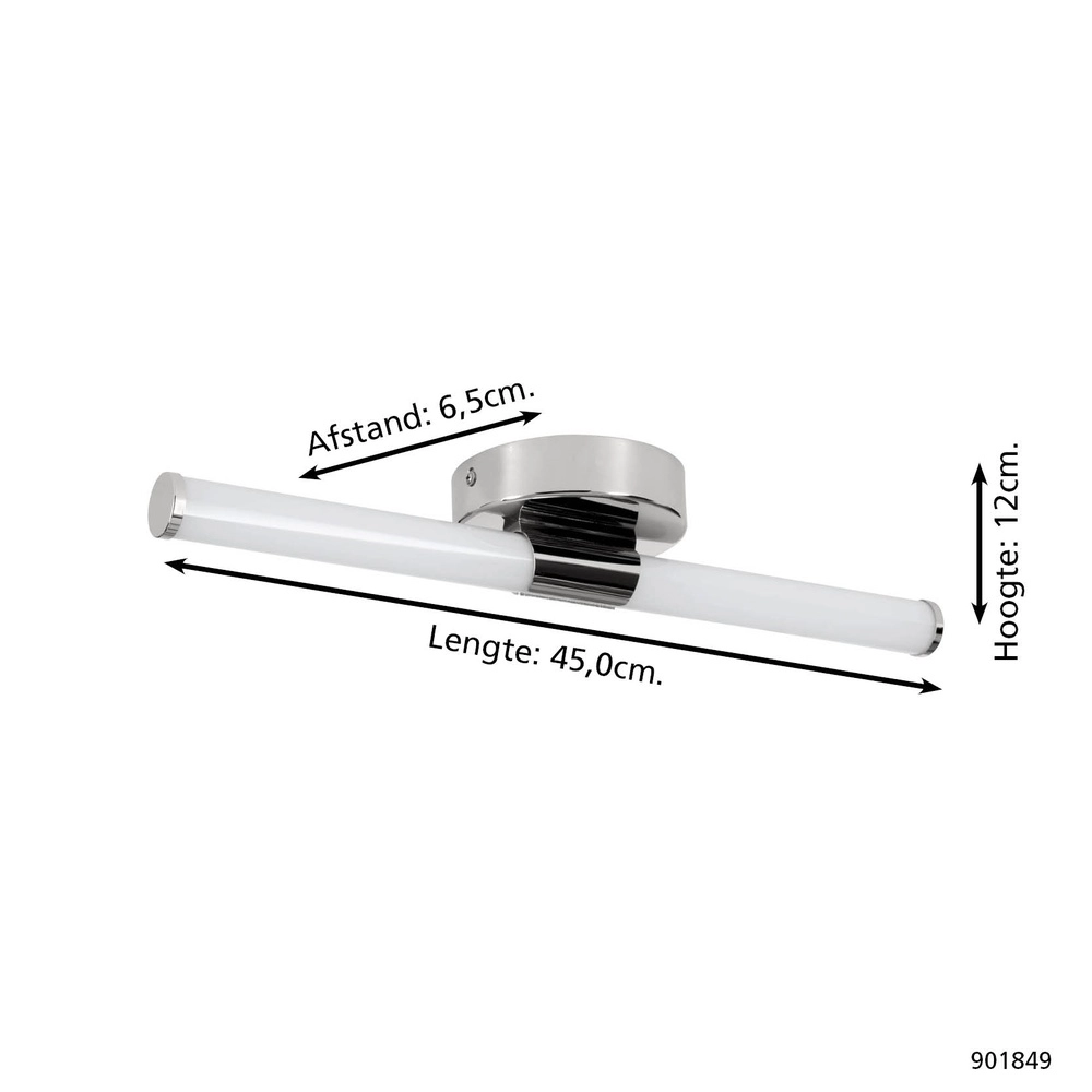 Spiegellamp Ramola chroom 45cm Eglo 9008606356768