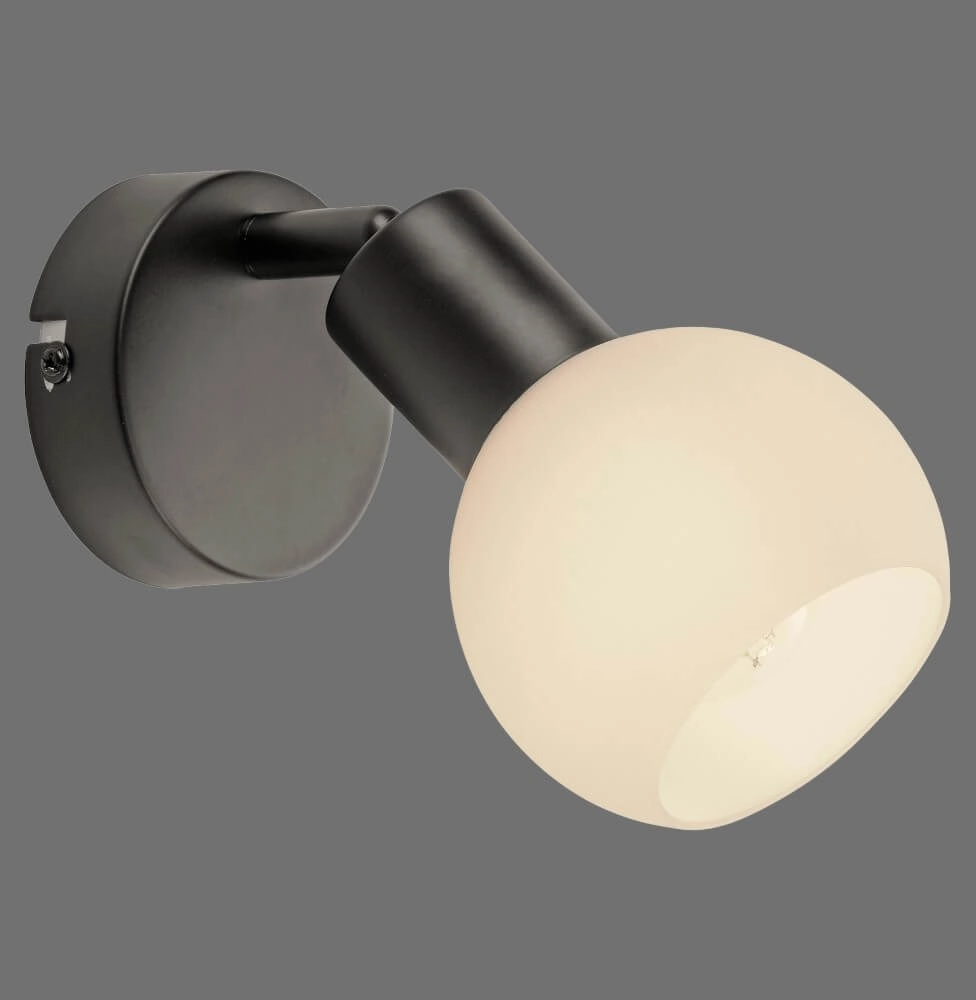 Zwarte wandlamp Loki 1-lichts Just Light 4043689000752