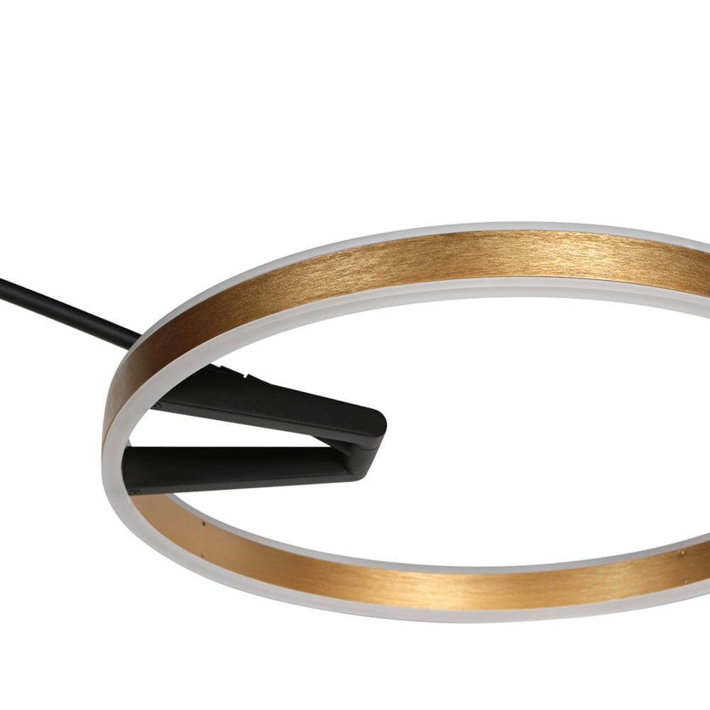Design booglamp Ringlux zwart met goud Steinhauer 8712746177398
