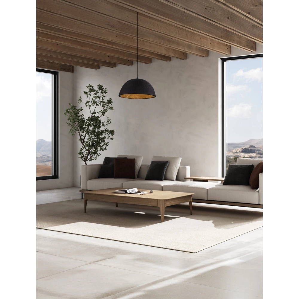 Zwarte hanglamp Talcum Ø 42cm Lyora 5212017468277