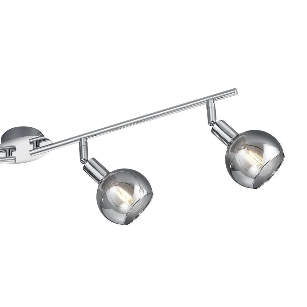 Plafondlamp Chroom Brest 4-lichts verstelbaar Trio 4017807434217