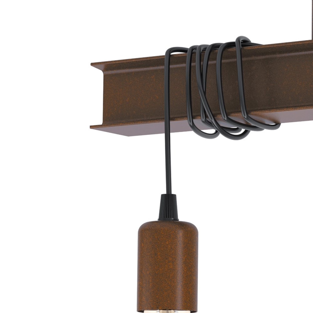 Roestbruine plafondlamp Townshend 4 Eglo 9002759435226