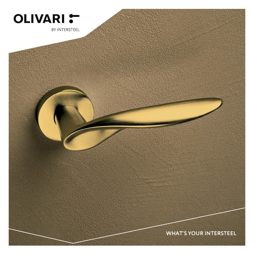 Design deurklink Wind messing mat Olivari 8714186478363
