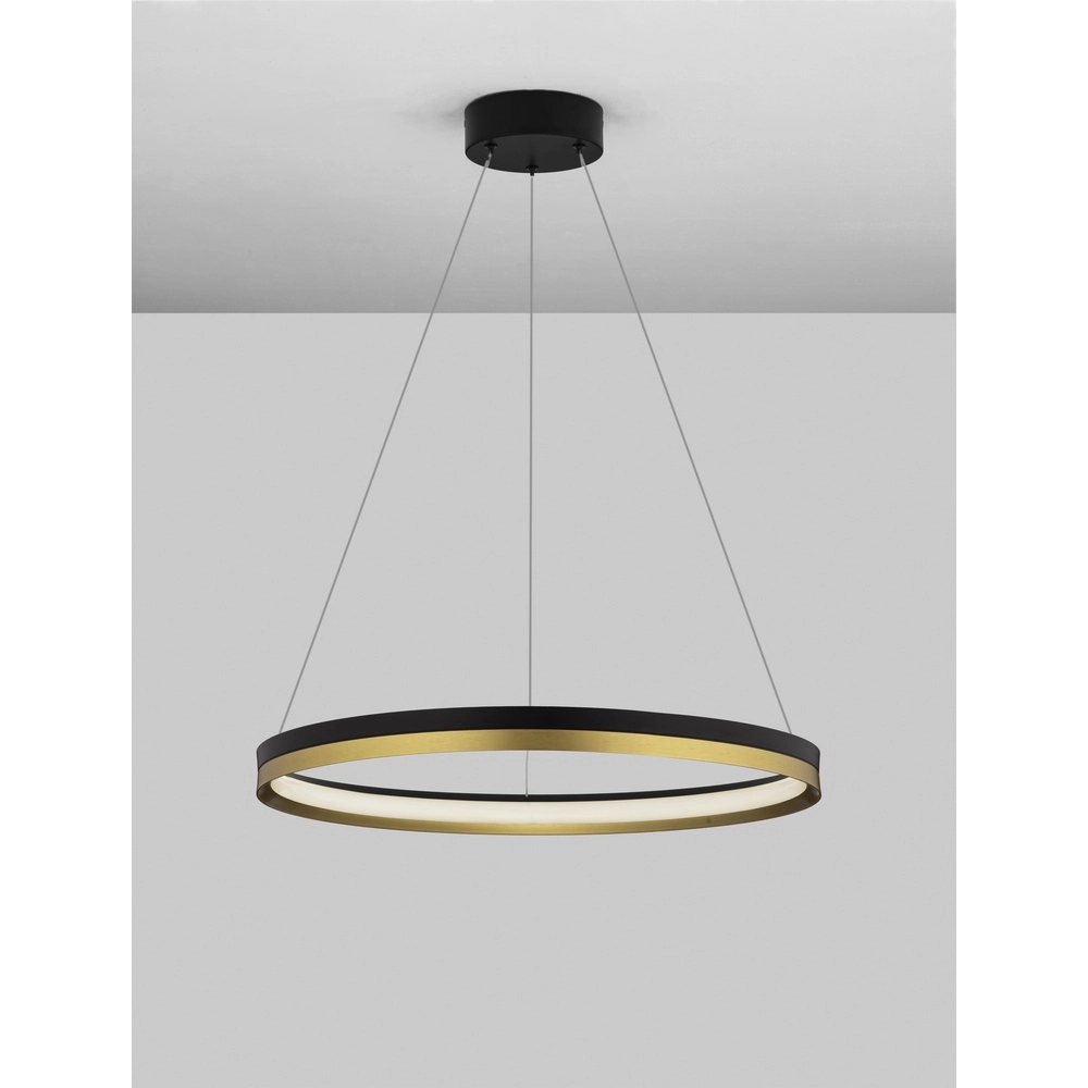 Hanglamp Cantria zwart met goud Ø 60cm