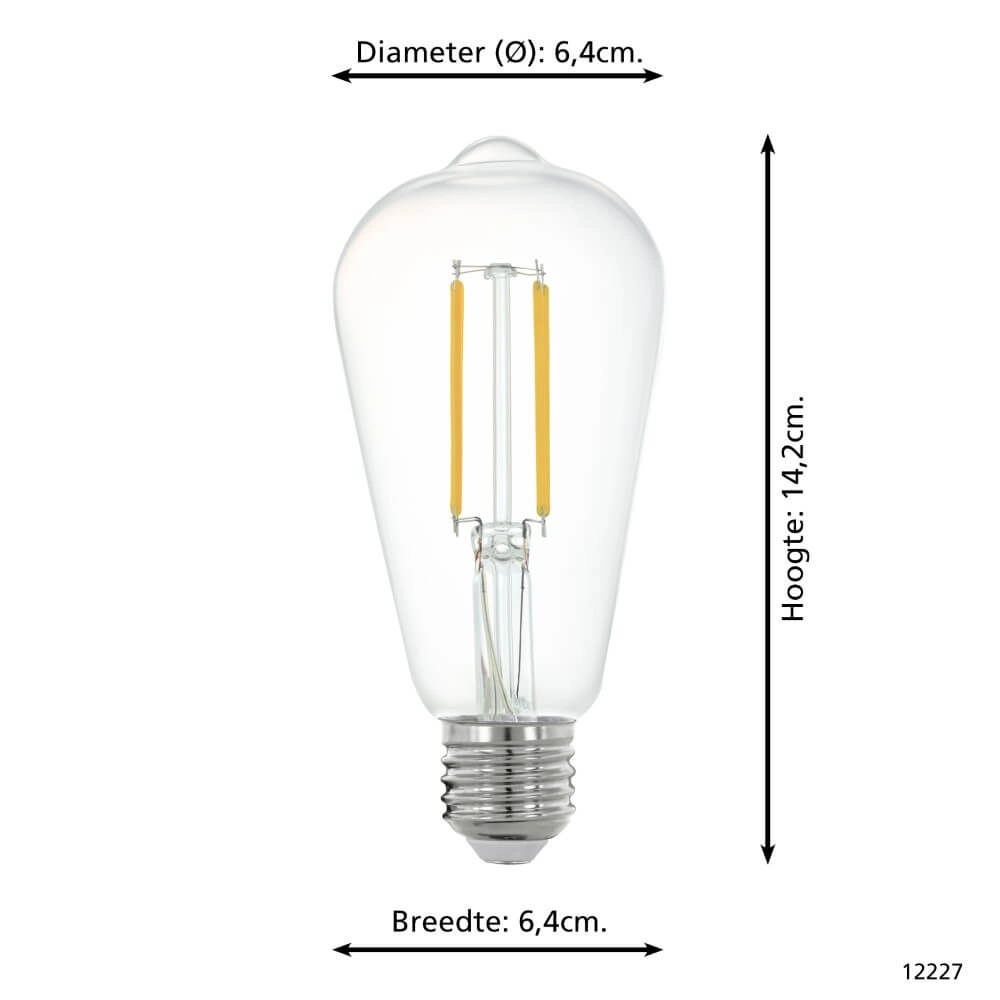 Led lampenbol Zigbee - E27 - 6 watt - 2700K - ST64 Eglo 9002759122270