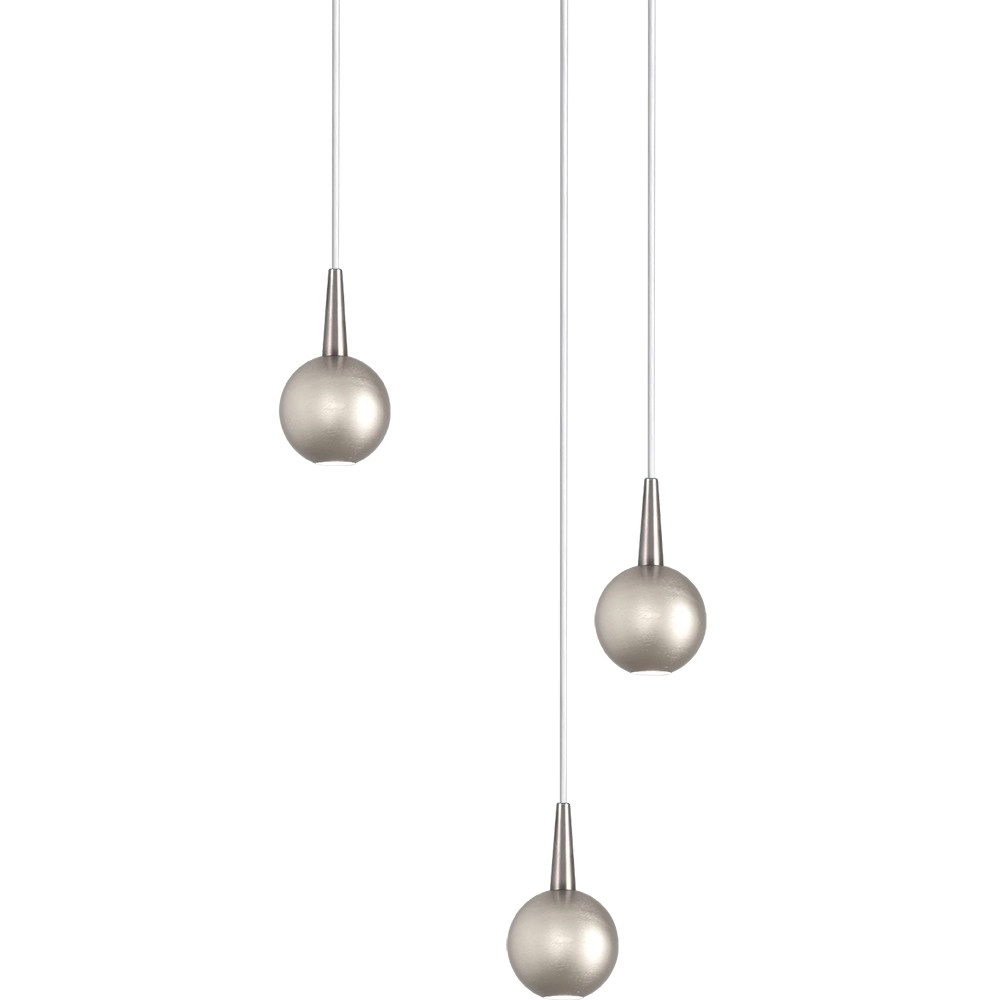 3-lichts hanglamp Talana nikkel Ø 17cm DTW Masterlight 8718121353975