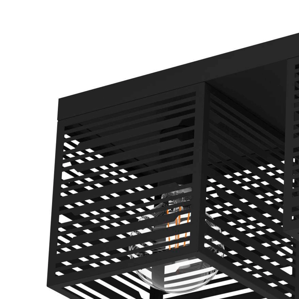 Plafondlamp Piedritas zwart - 3x E27 Eglo 9008606235728