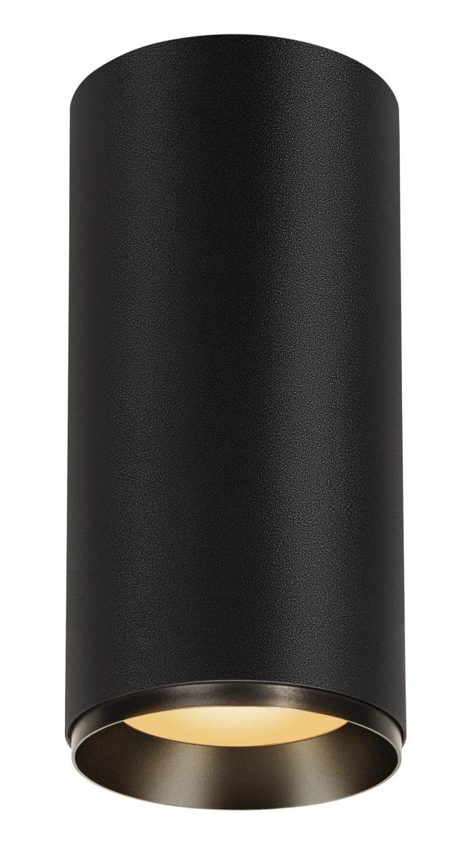 Opbouwspot Numinos XL Dali cilinder zwart 2700K - 60gr