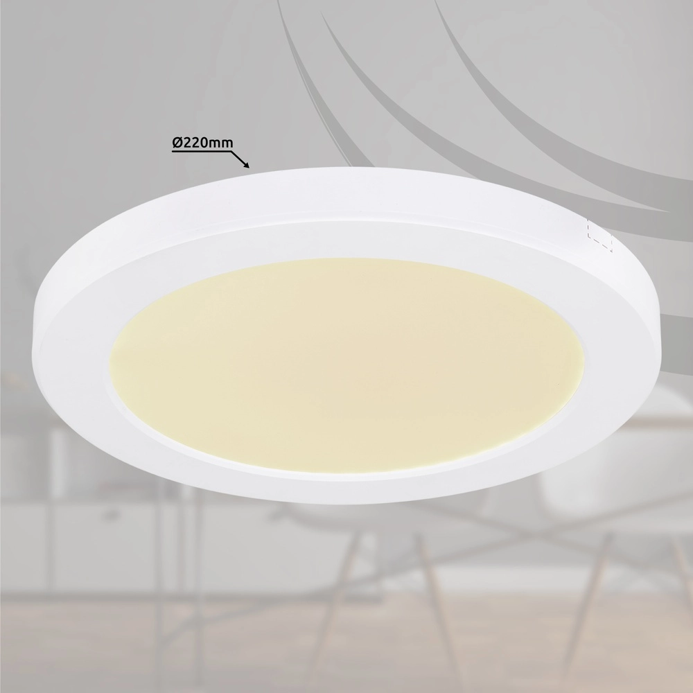 Design plafonniere Lasse wit Ø 22cm Globo 9007371405176