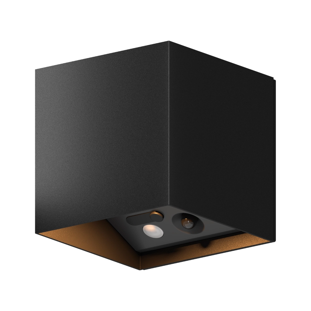 Up & downlighter Volterra zwart USB-C oplaadbaar