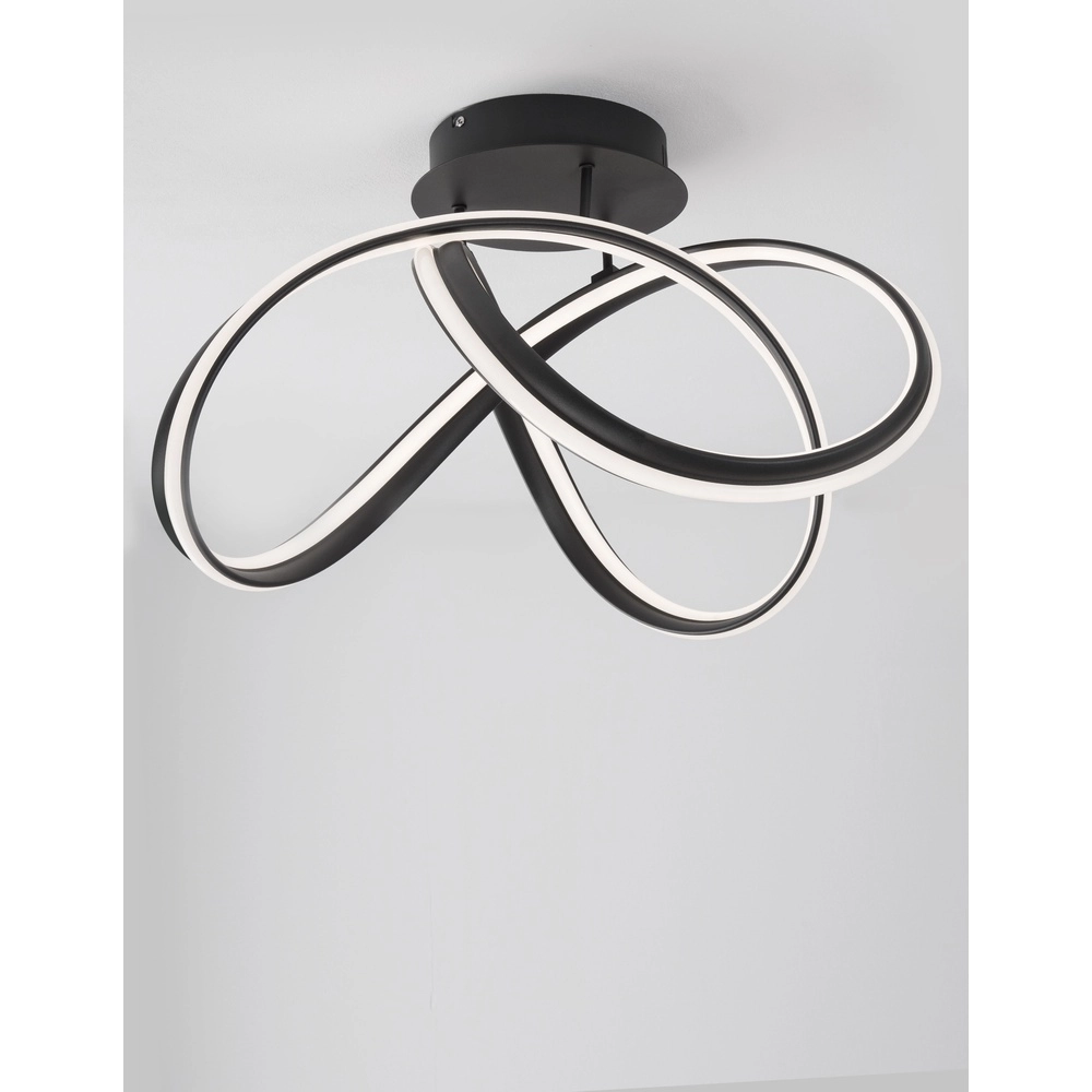 Design plafondlamp Truno zwart Design plafondlamp Truno zwart