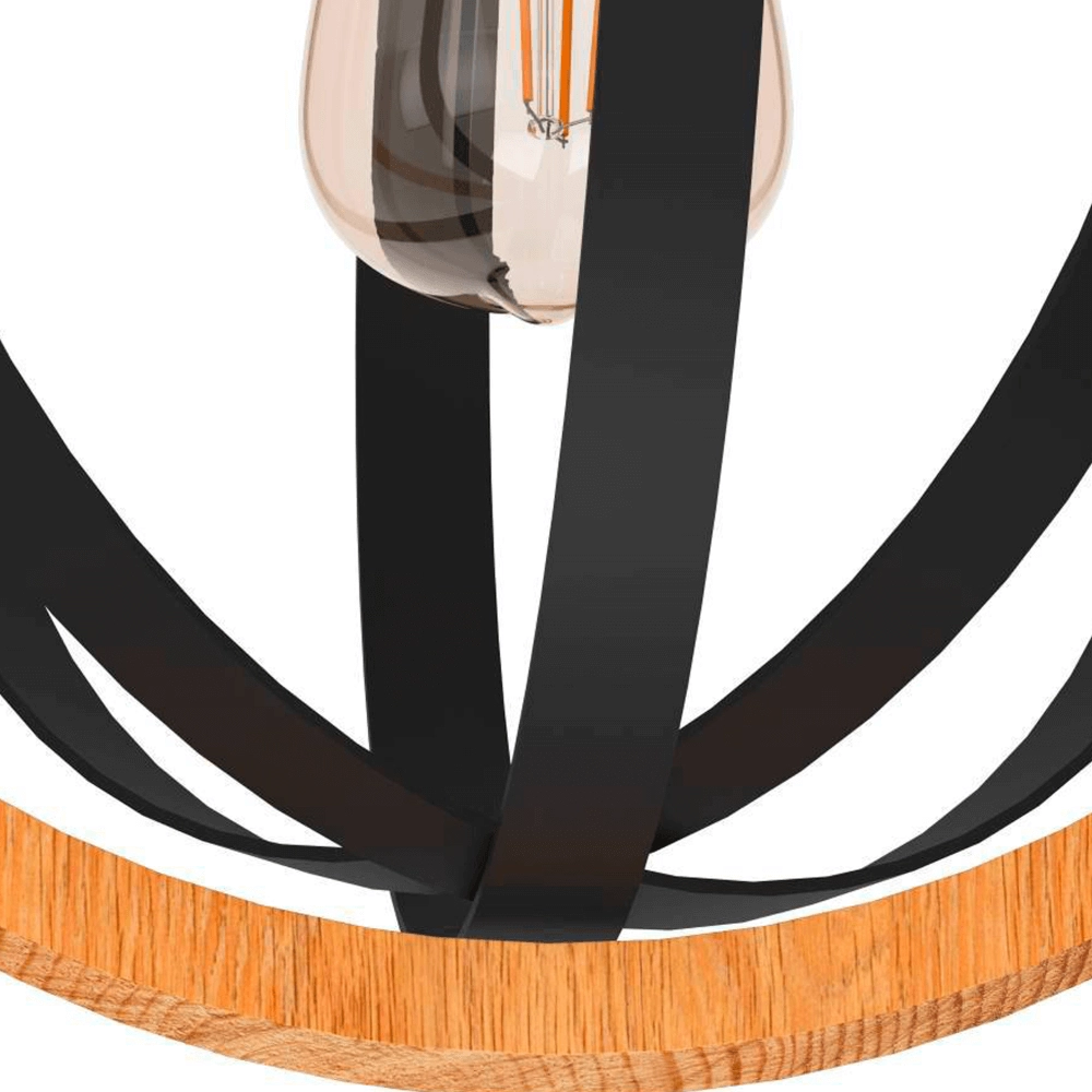 Houten plafondlamp Basildon Ø 32cm Eglo 9002759437367