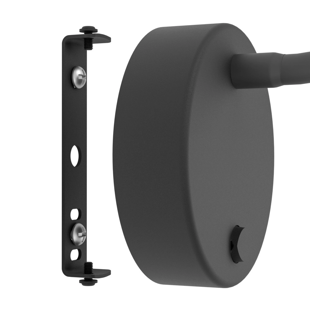 Bedlampje Olivandino flexibel zwart Eglo 9008606347766