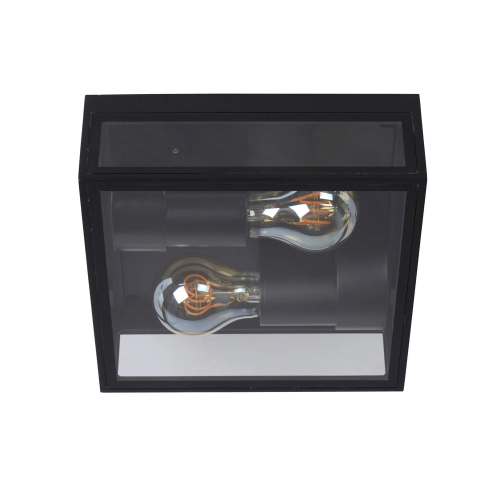 Design wandlamp Dukan IP65 zwart dubbel