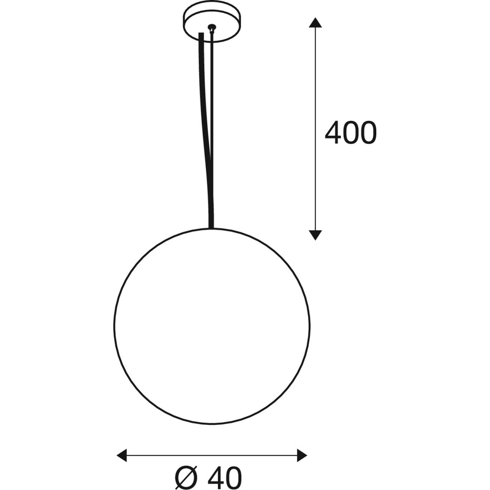 Hanglamp zwart Sun Ø 40cm SLV 4024163300285
