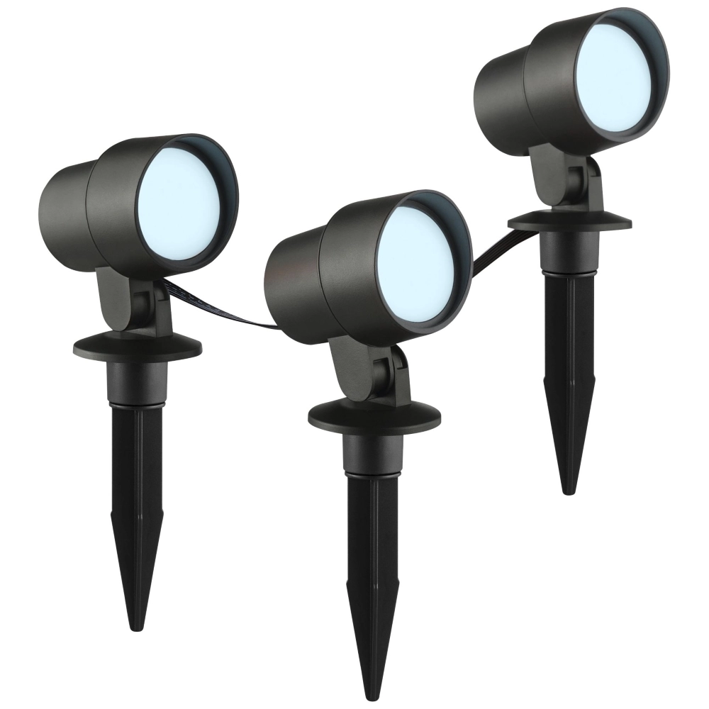 Smart Led prikspot set Kamara RGB - 3 stuks - met 3 meter snoer en stekker Brilliant 4004353453717