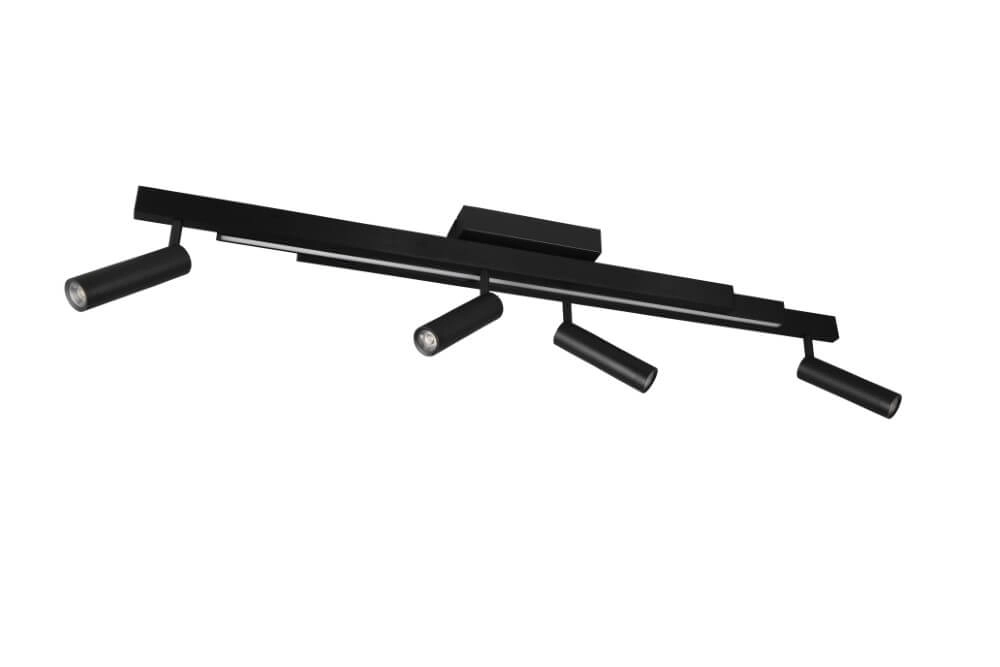 4-lichts led spot Zeno zwart Trio 4017807622904