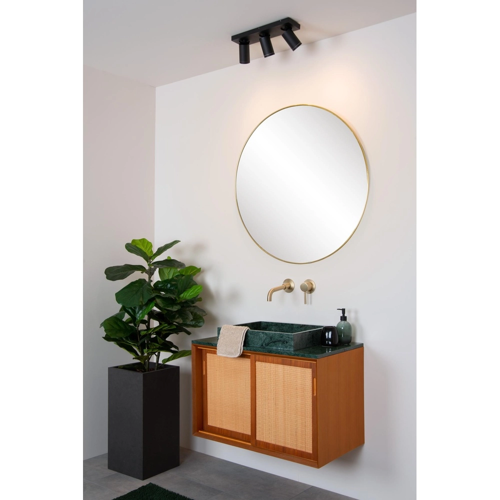 Plafondspot Taylor IP44 3-lichts zwart Lucide 5411212092656