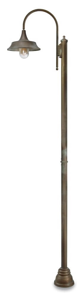 Staande lamp Atelier M - verouderd messing