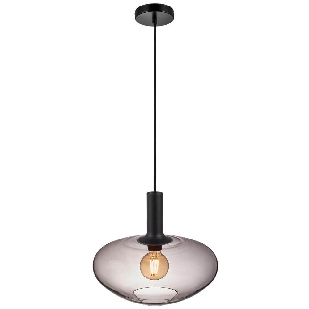 Glazen hanglamp Alton Ø 35cm smoke glas Nordlux 5701581488588