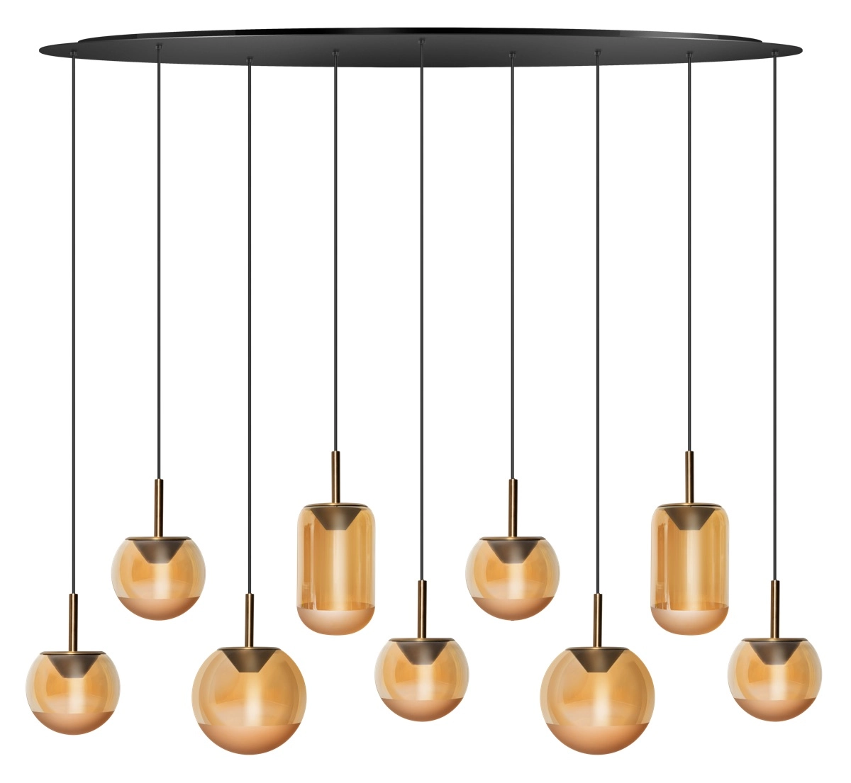 Eetkamer hanglamp Yvonne 9-lichts ETH 8720195311634