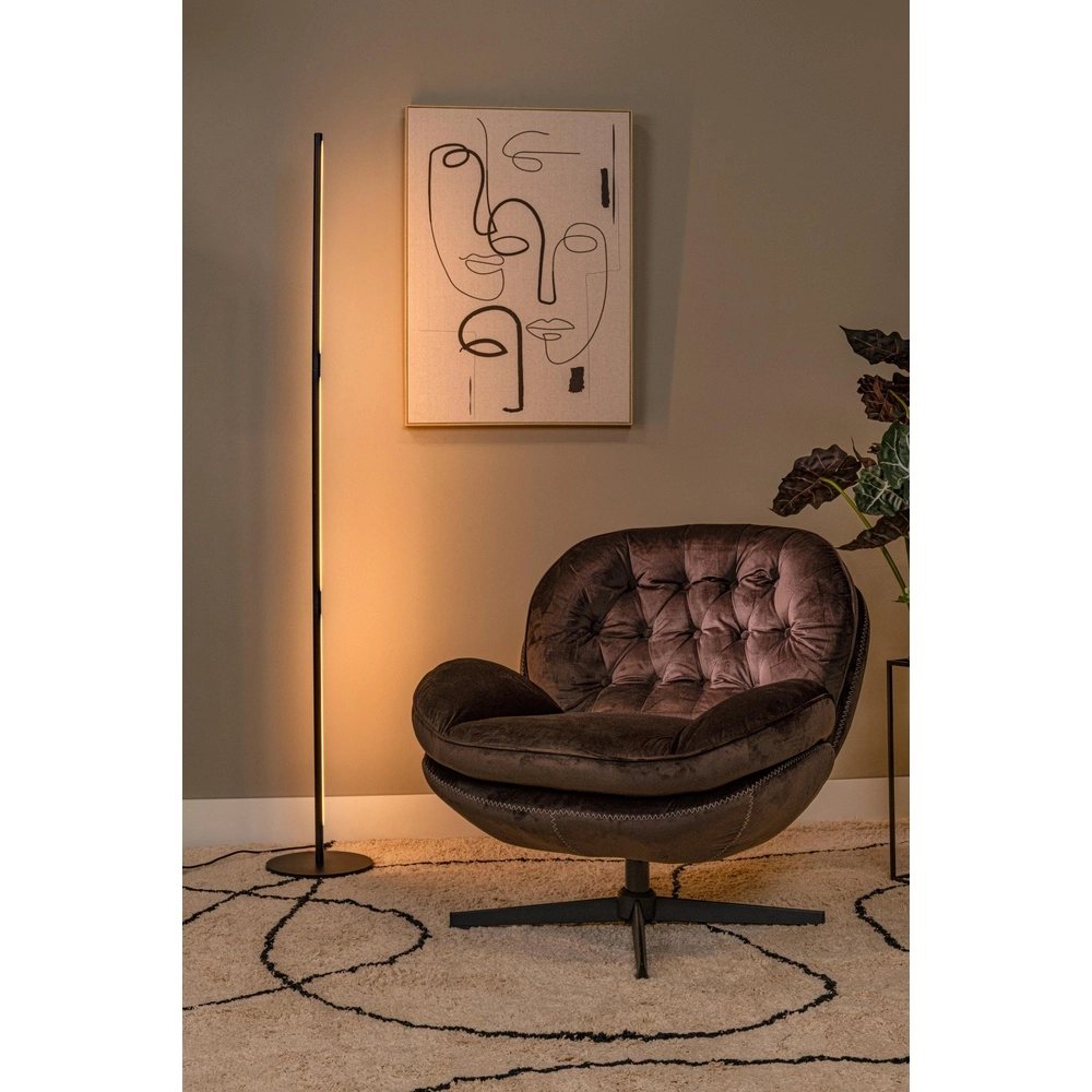 Design vloerlamp Finan zwart Lucide 5411212680044