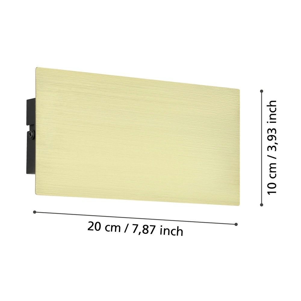 Strakke wandlamp Talamello 20cm - goud - led Eglo 9008606316465