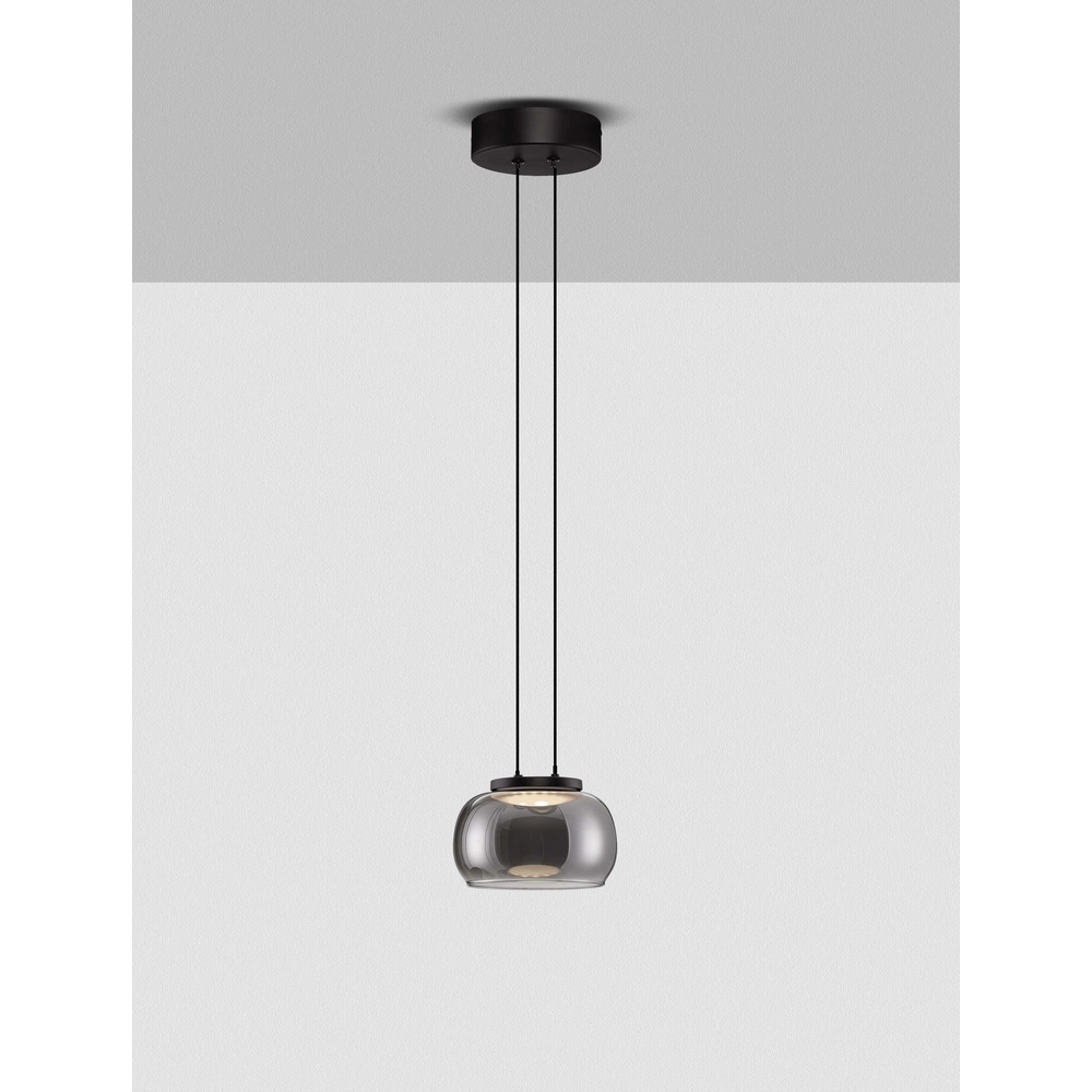 Moderne hanglamp Bios enkel zwart