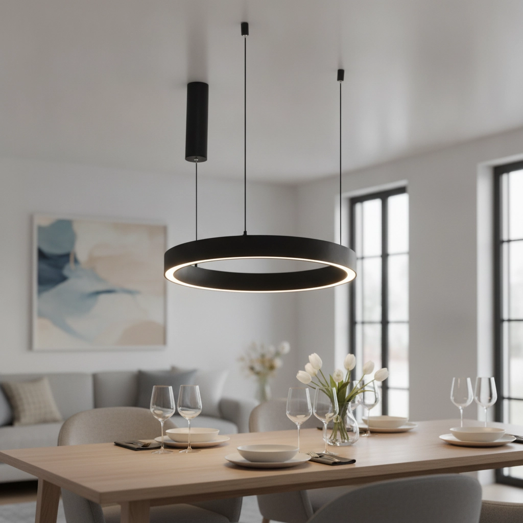 Design hanglamp Sting zwart Ø 60cm