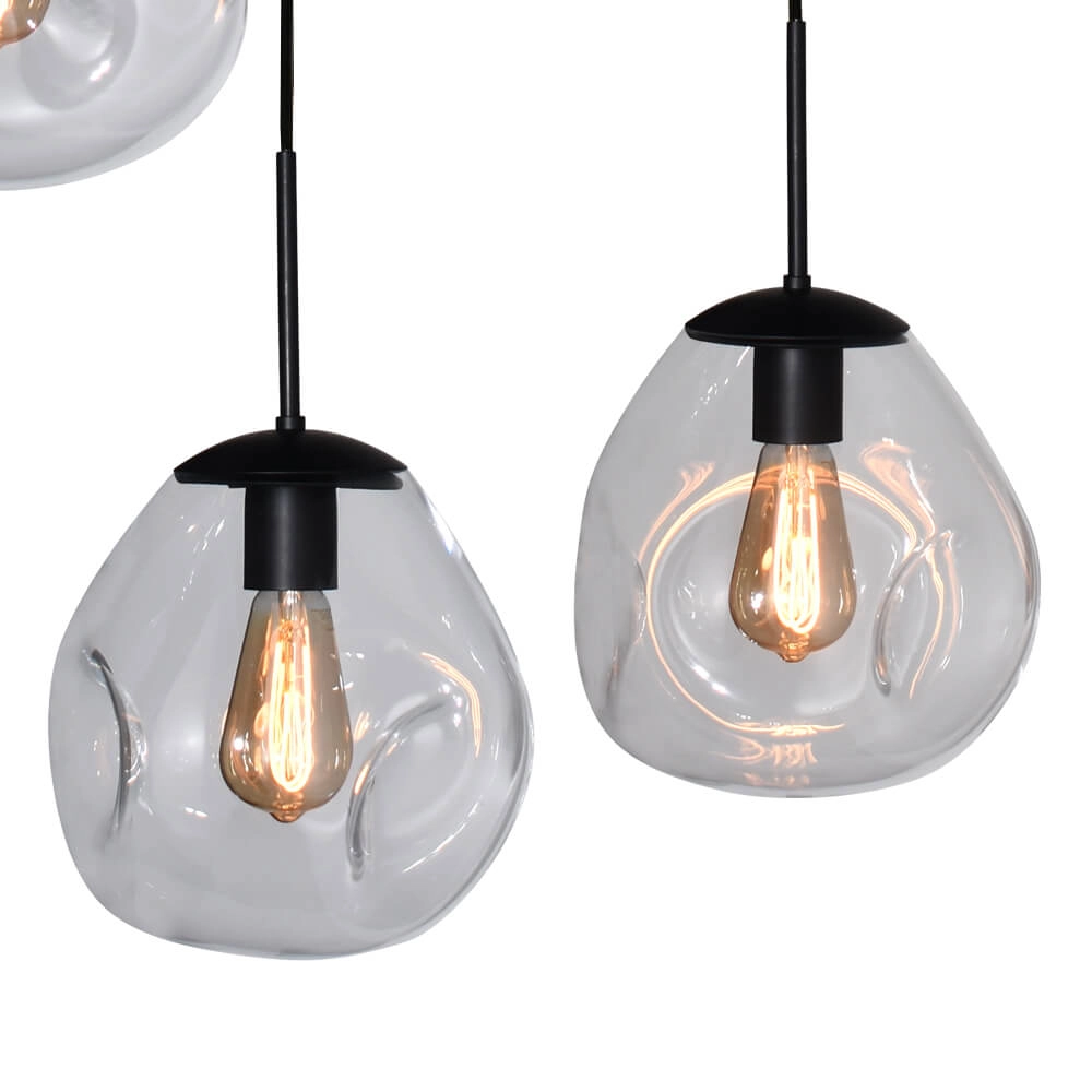 Hanglamp Lava 8x helder glas Ø 24cm Masterlight 8718121286303