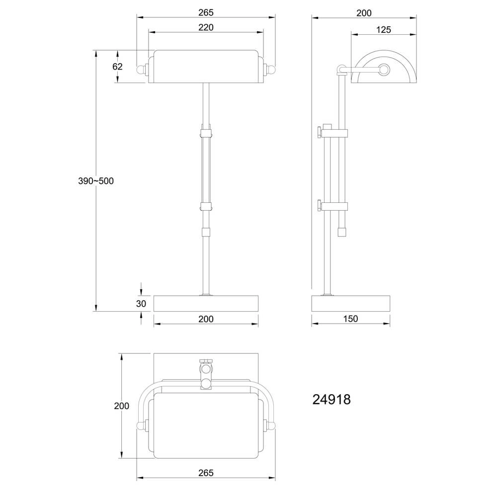 Bureaulamp Marid hout met zwart Globo 9007371474103