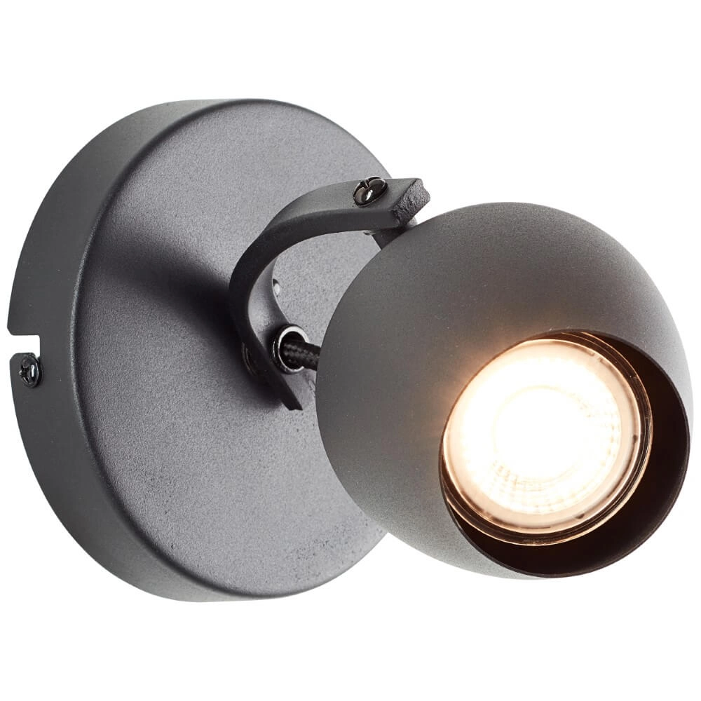 Opbouwspot Vertino zwart Brilliant 4004353441370