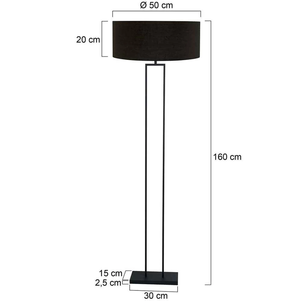 Vloerlamp Stang zwart Steinhauer 8712746175509