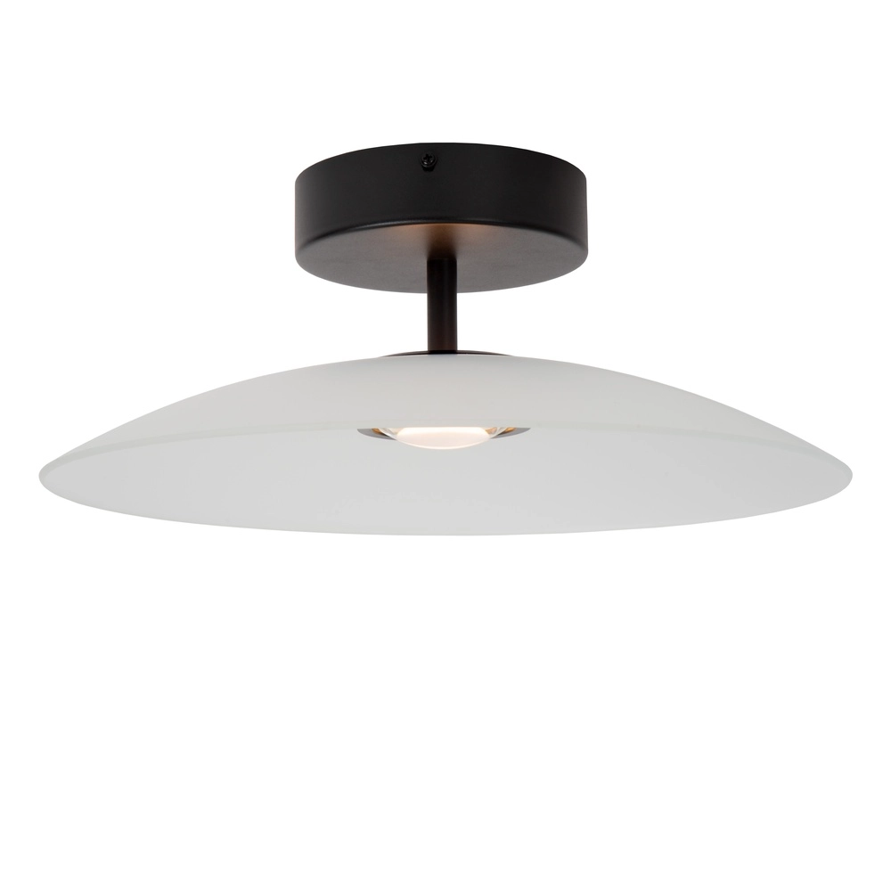 Strakke plafondlamp Menga Ø 40cm wit glas Premium by Lucide 5411212251213