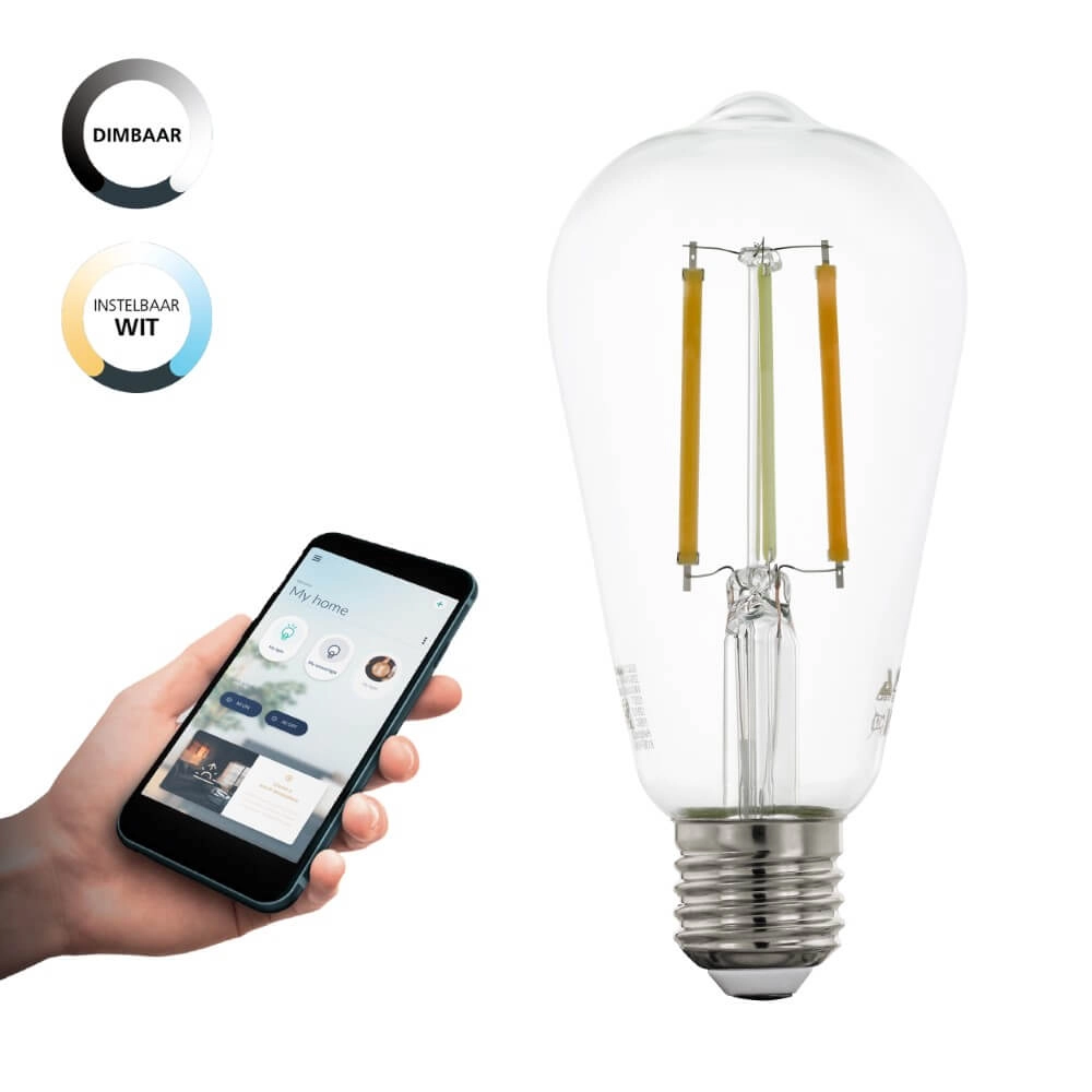 Led lampenbol Zigbee - E27 - 6 watt - 2200-6500K - ST64 Eglo 9002759122362